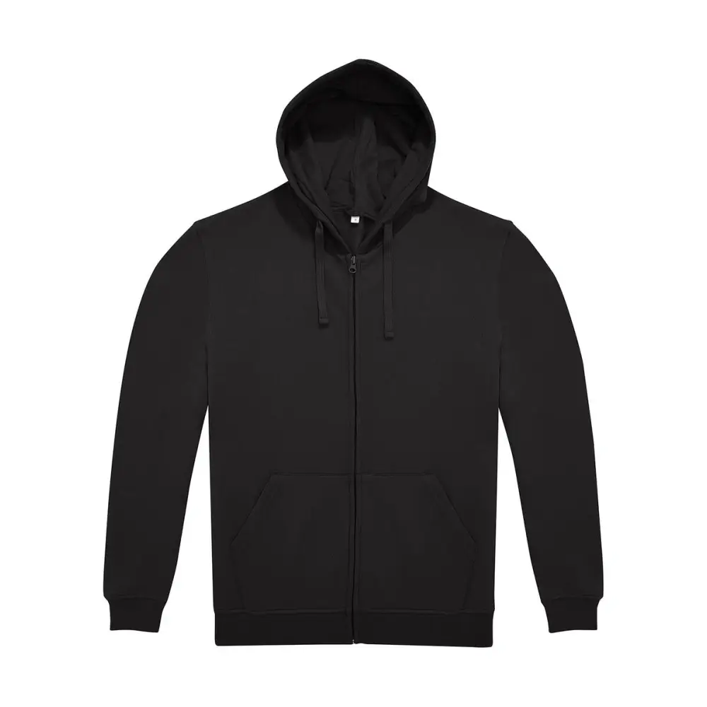 B&C ID.224 Zip Hood - Black / XS