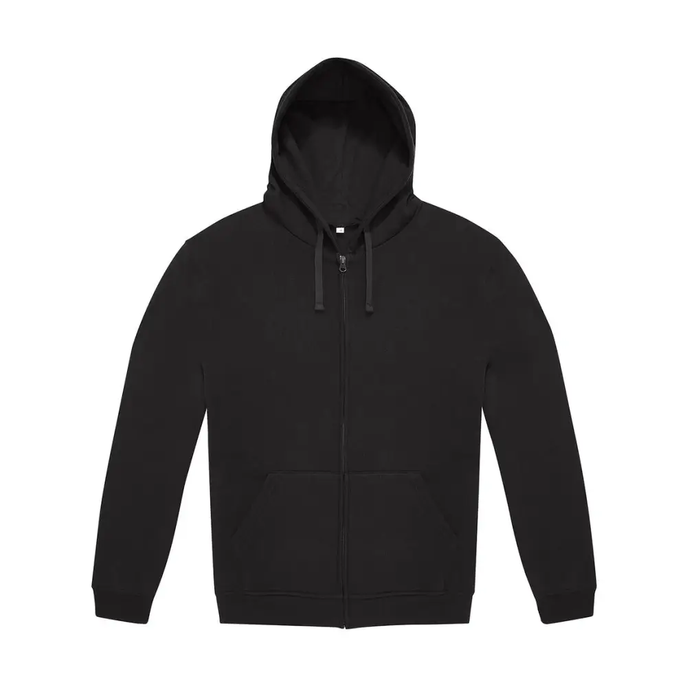 B&C ID.334 Zip Hood - Black / XS