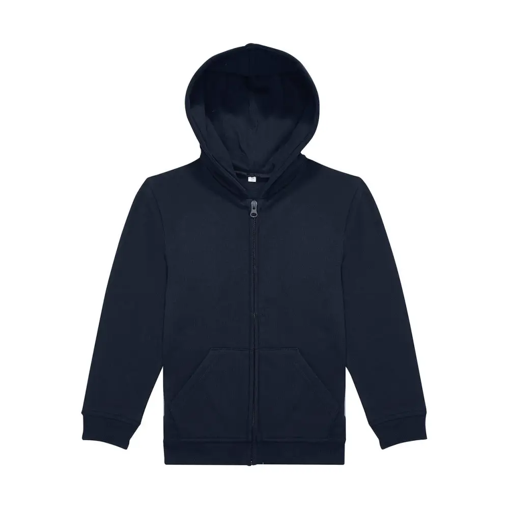 B&C ID.334 Zip Hood /kids - Navy / 5/6 (110/116)