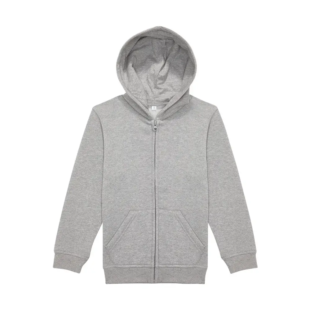 B&C ID.334 Zip Hood /kids - Sport Grey / 5/6 (110/116)