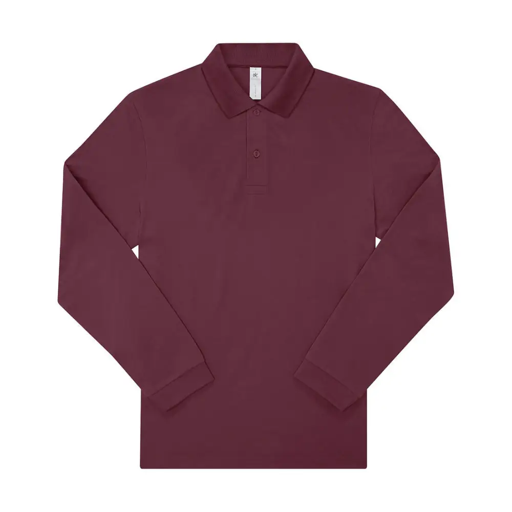 B&C My Polo 180 LSL - Burgundy / S