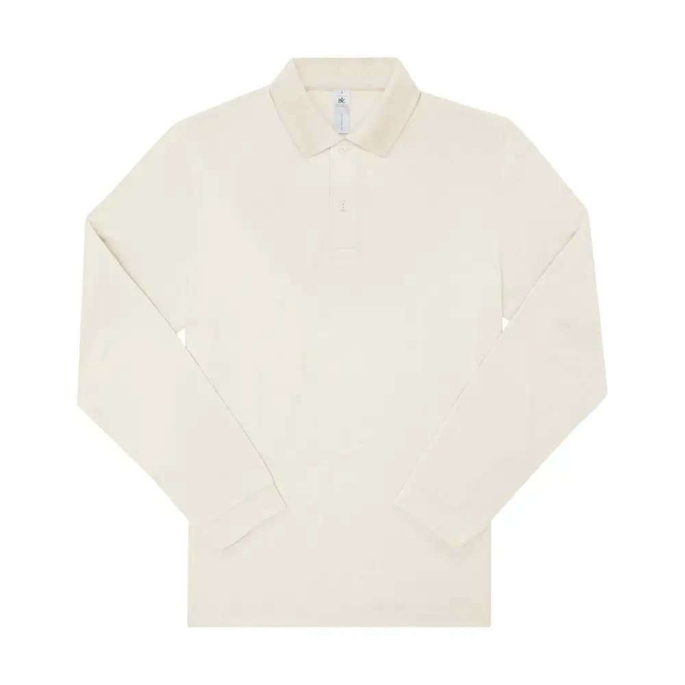 B&C My Polo 180 LSL - Off White / S