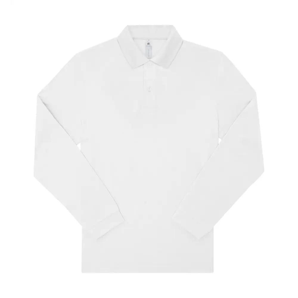 B&C My Polo 180 LSL - White / S