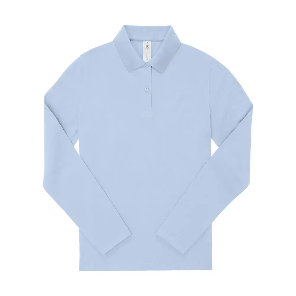 B&C My Polo 180 LSL /Women - Blush Blue / XS