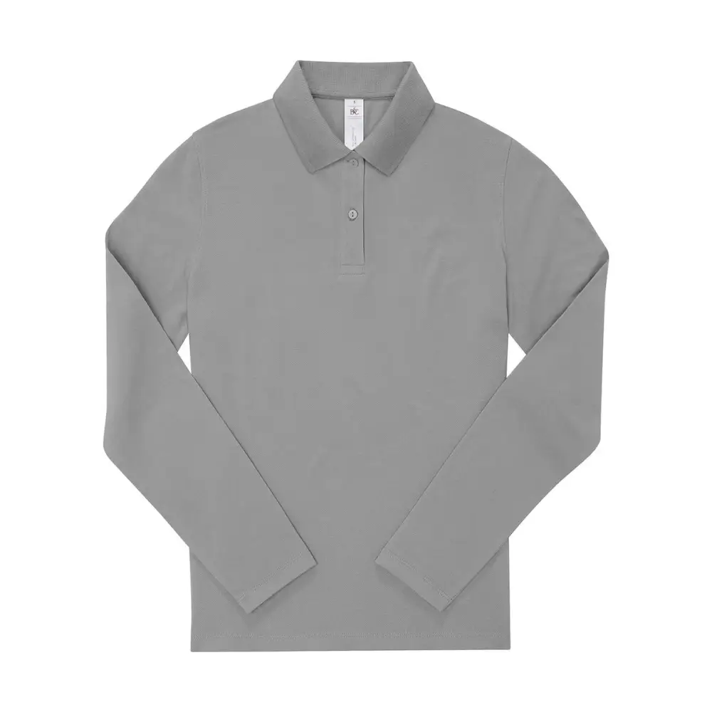 B&C My Polo 180 LSL /Women - Sport Grey / XS