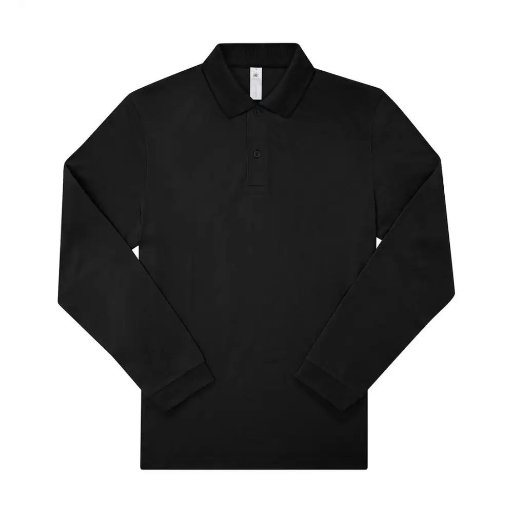 B&C My Polo 210 LSL - Black / S