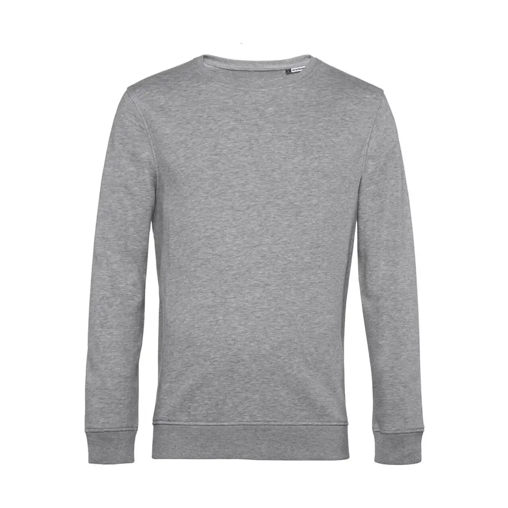 B&C Organic Inspire Crew Neck - Heather Grey / XS