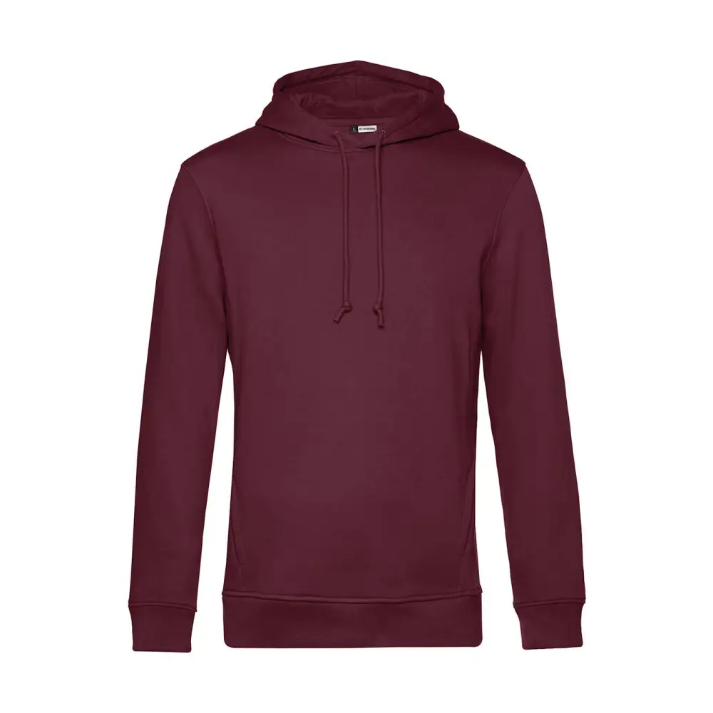 B&C Organic Inspire Hooded - Burgundy / XS
