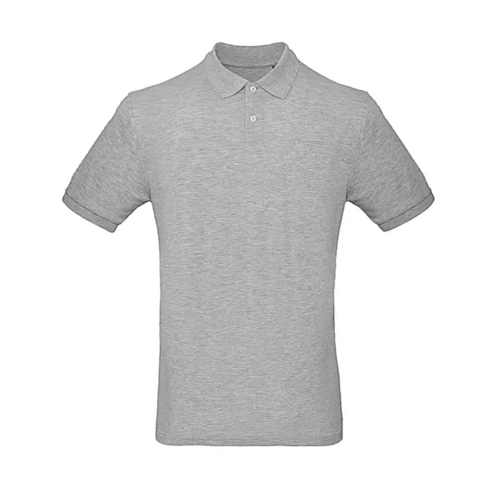 B&C Organic Inspire Polo /men - Heather Grey / S