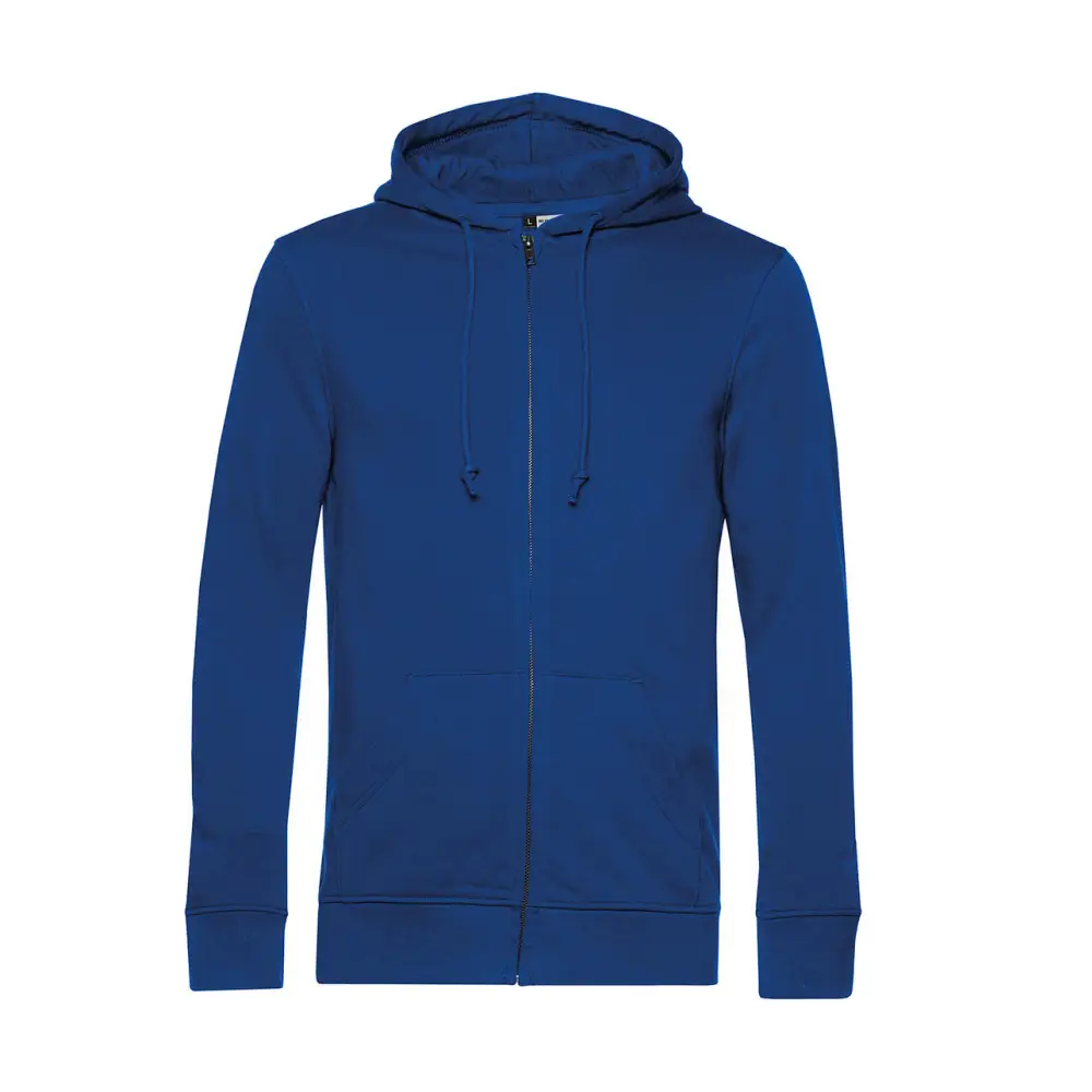 B&C Organic Inspire Zipped Hood - Royal / XS