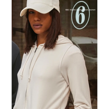 B&C Organic Inspire Zipped Hood /women