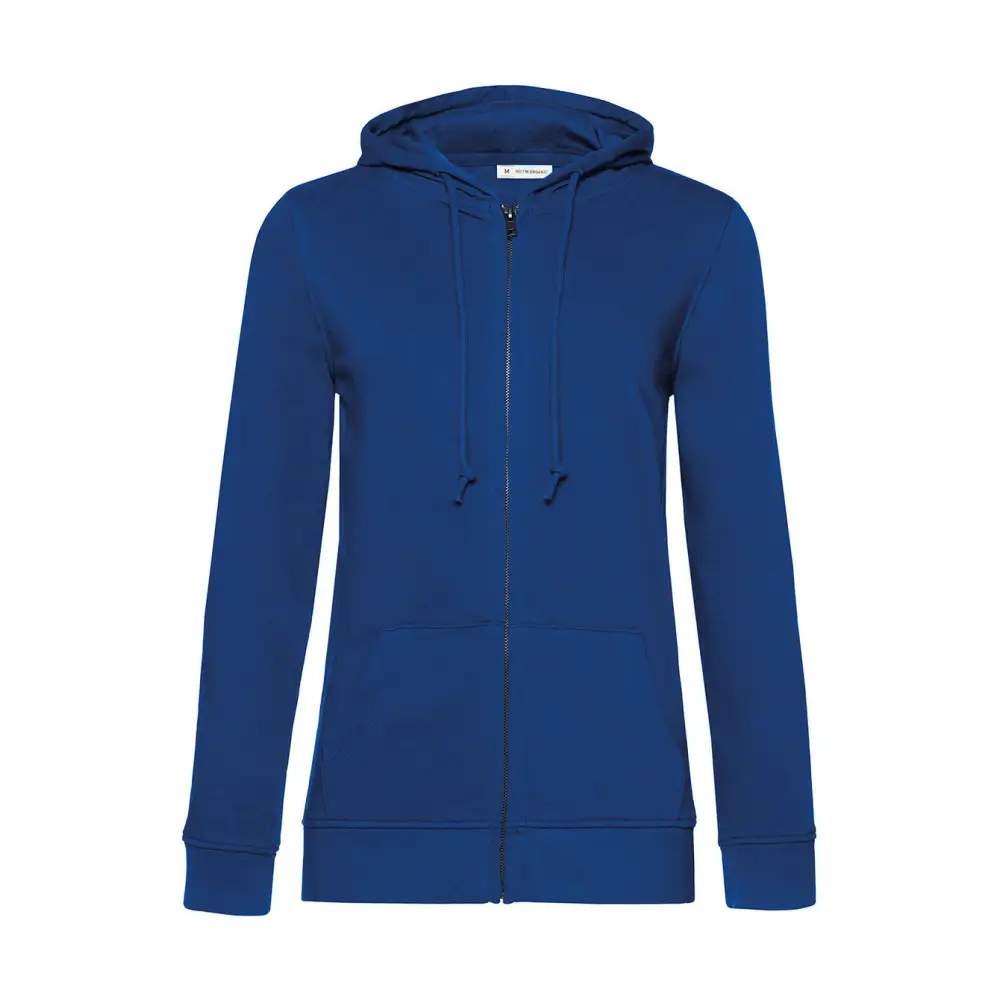B&C Organic Inspire Zipped Hood /women - Royal / XS