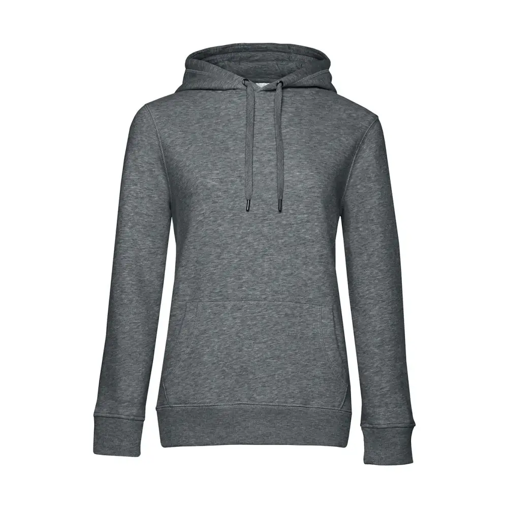 B&C QUEEN Hooded - Heather Mid Grey / XS