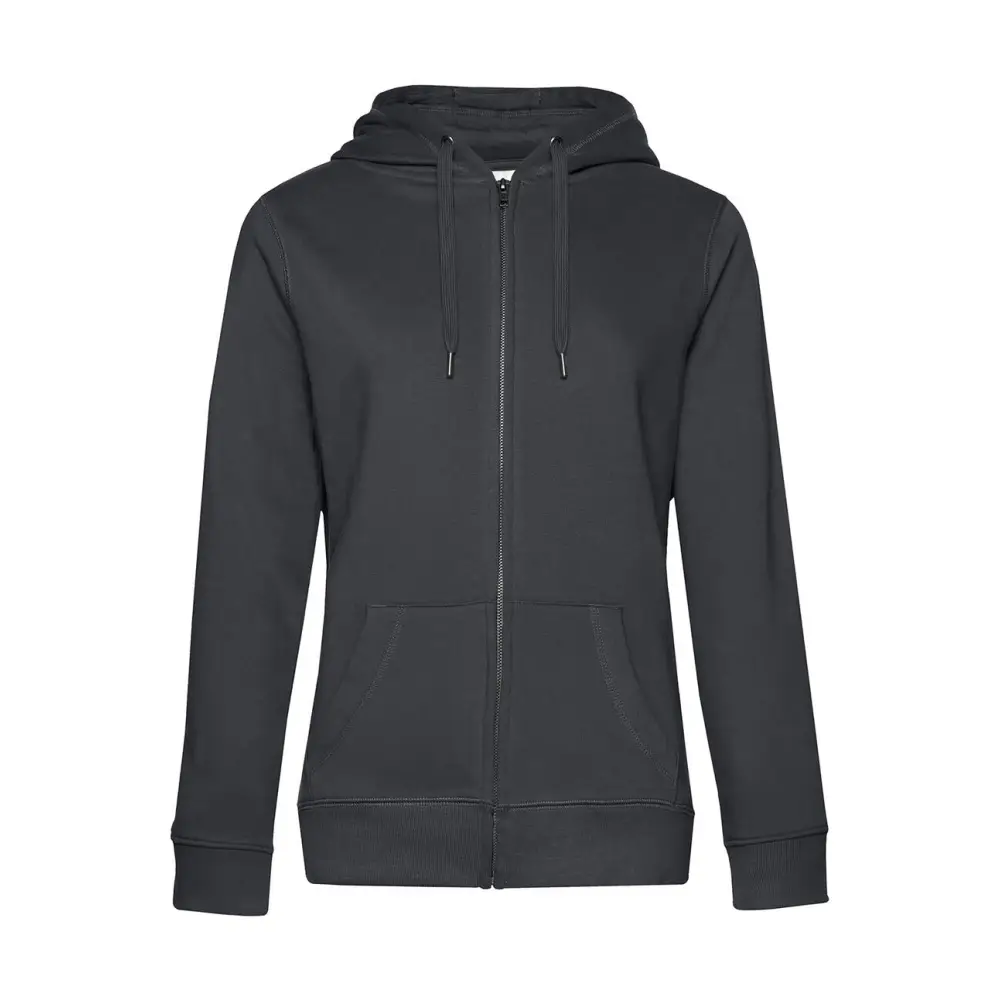 B&C QUEEN Zipped Hood - Asphalt / XS