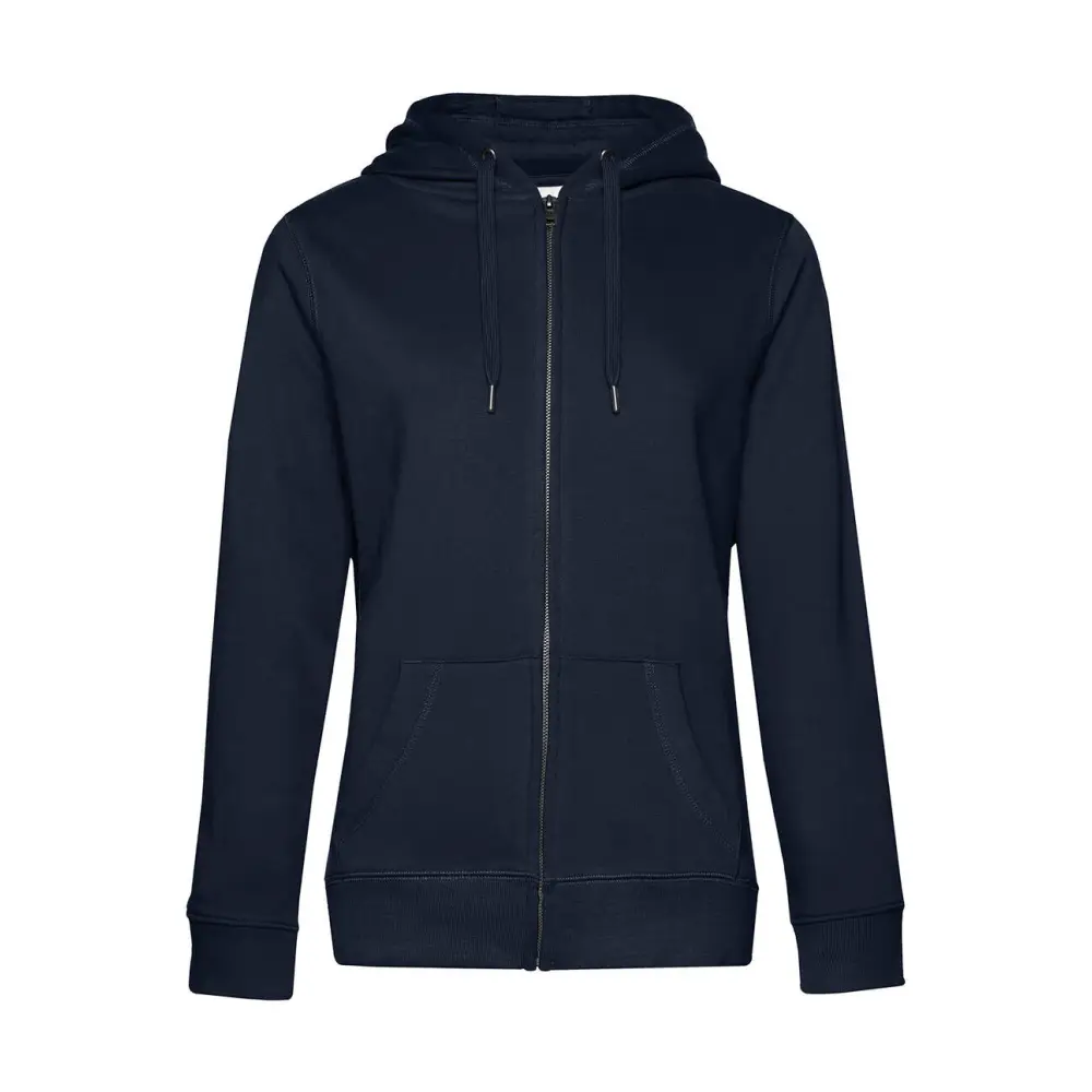 B&C QUEEN Zipped Hood - Navy blue / XS