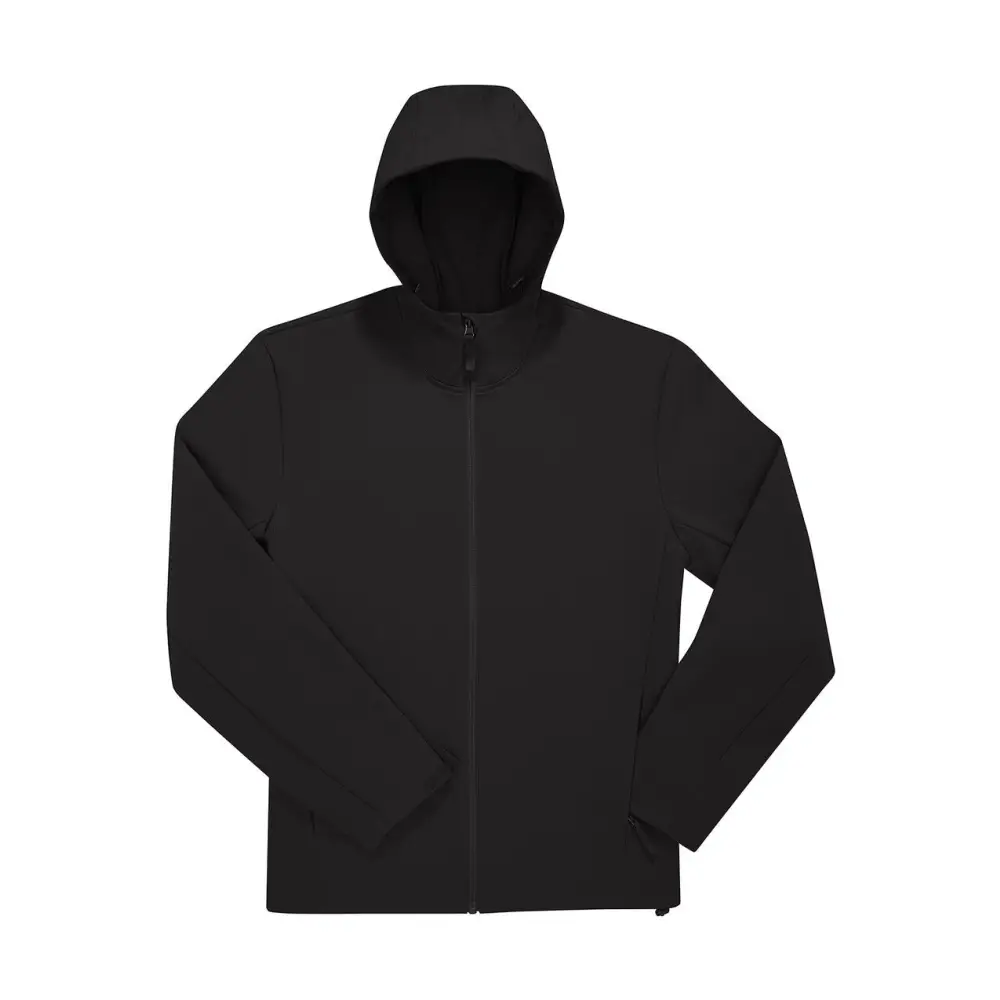 B&C Reset 3Lr Hooded Softshell - Black / XS