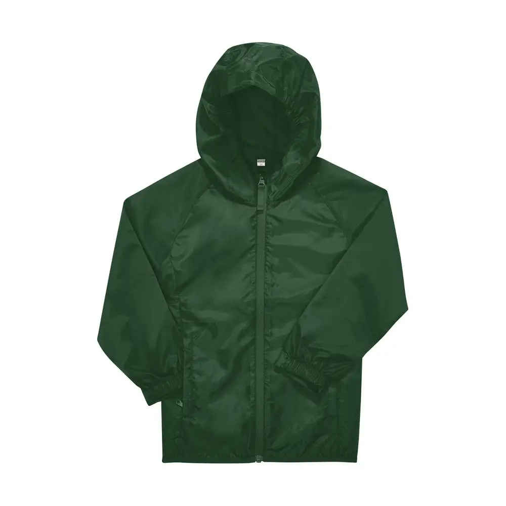 B&C #Reset Windbreaker /kids - Bottle Green / 5/6 (110/116)