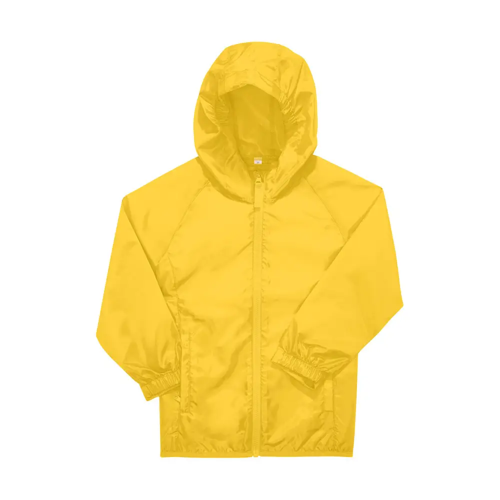 B&C #Reset Windbreaker /kids - Pop Yellow / 5/6 (110/116)