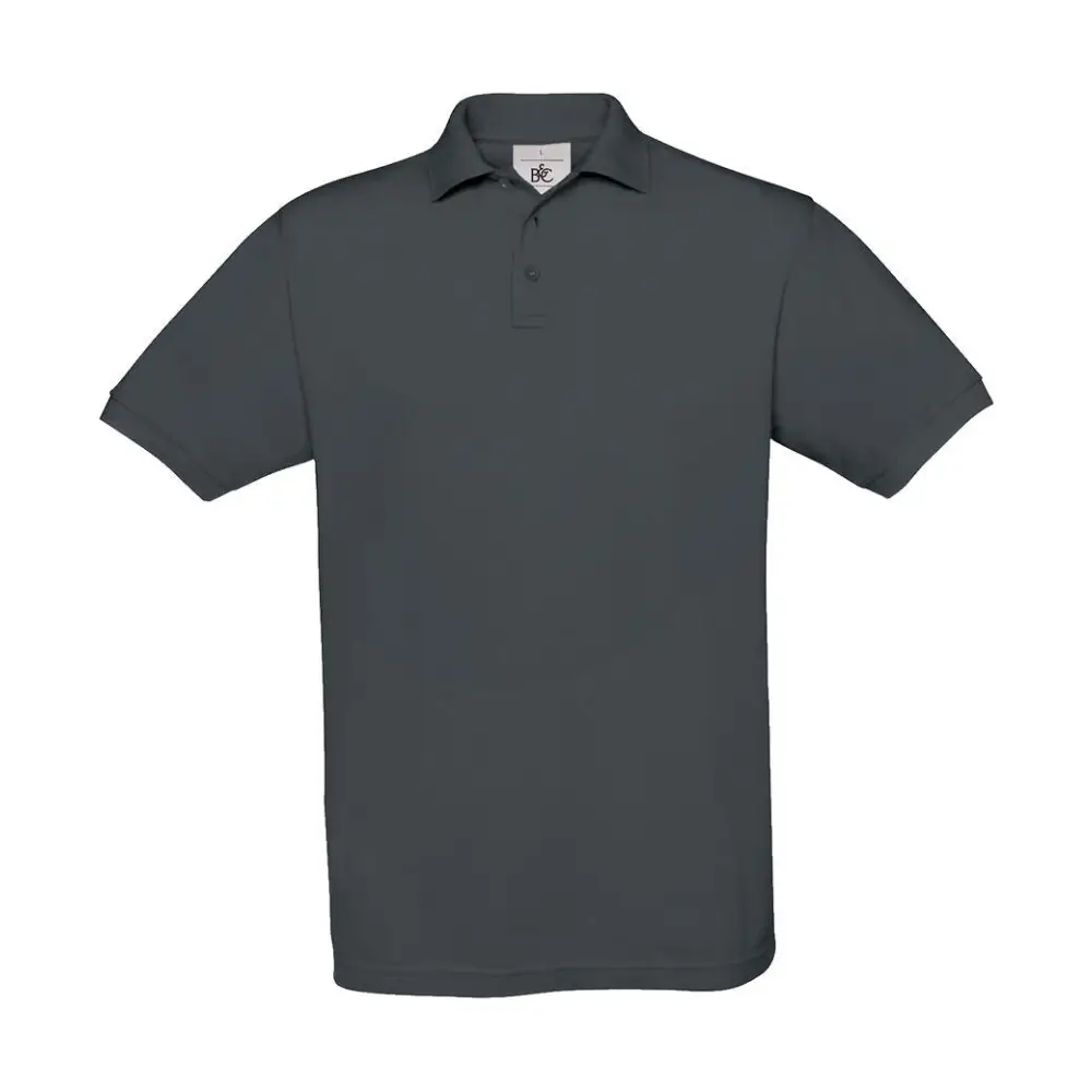 B&C Safran Piqué Polo - Dark grey / S