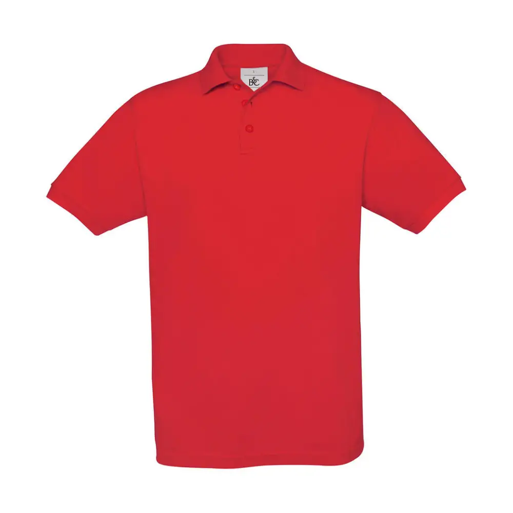 B&C Safran Piqué Polo - Red / S