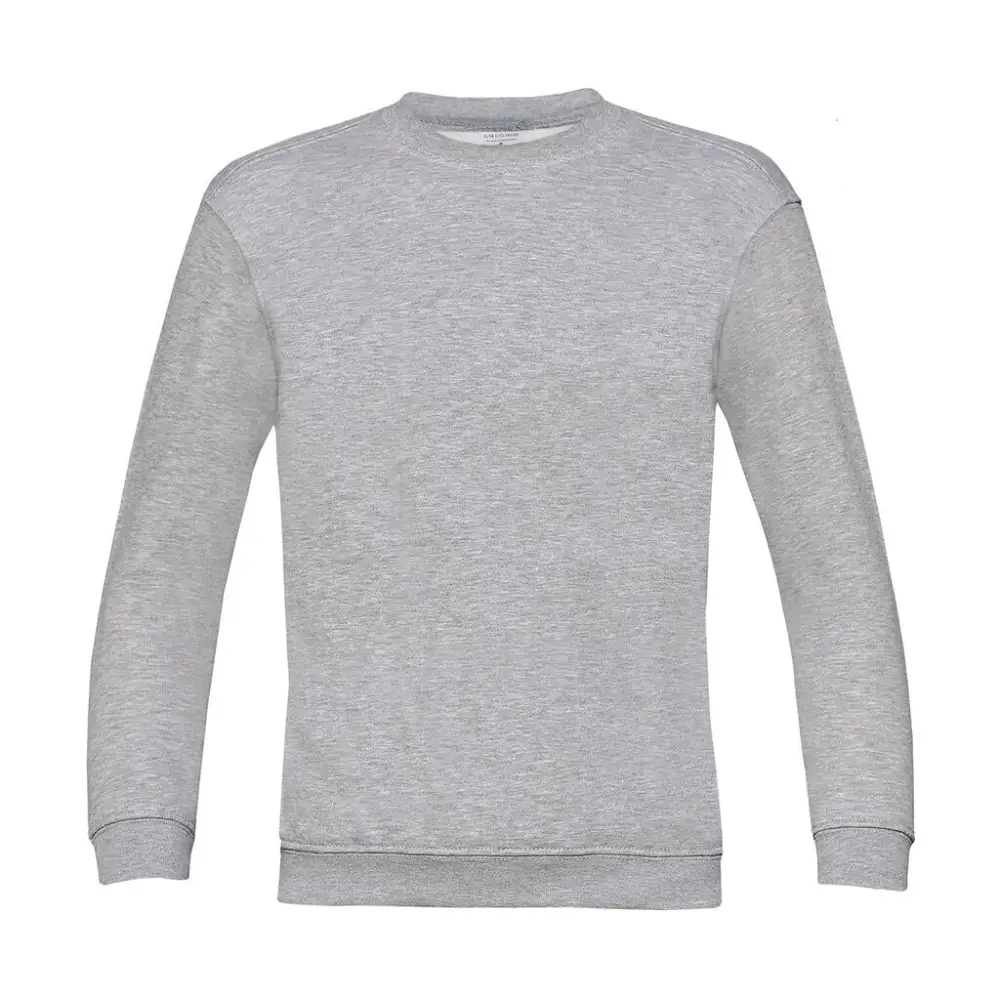 B&C Set In/kids Sweat - Heather Grey / 3/4 (98/104)