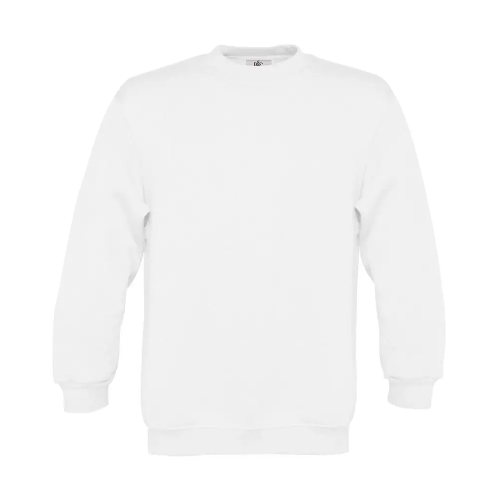 B&C Set In/kids Sweat - White / 3/4 (98/104)