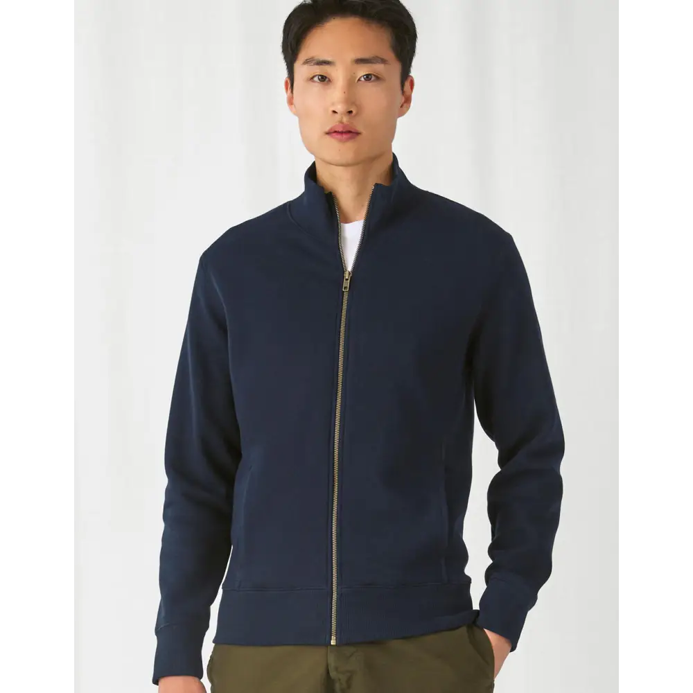 B&C Spider/men Sweat Jacket - Black / M