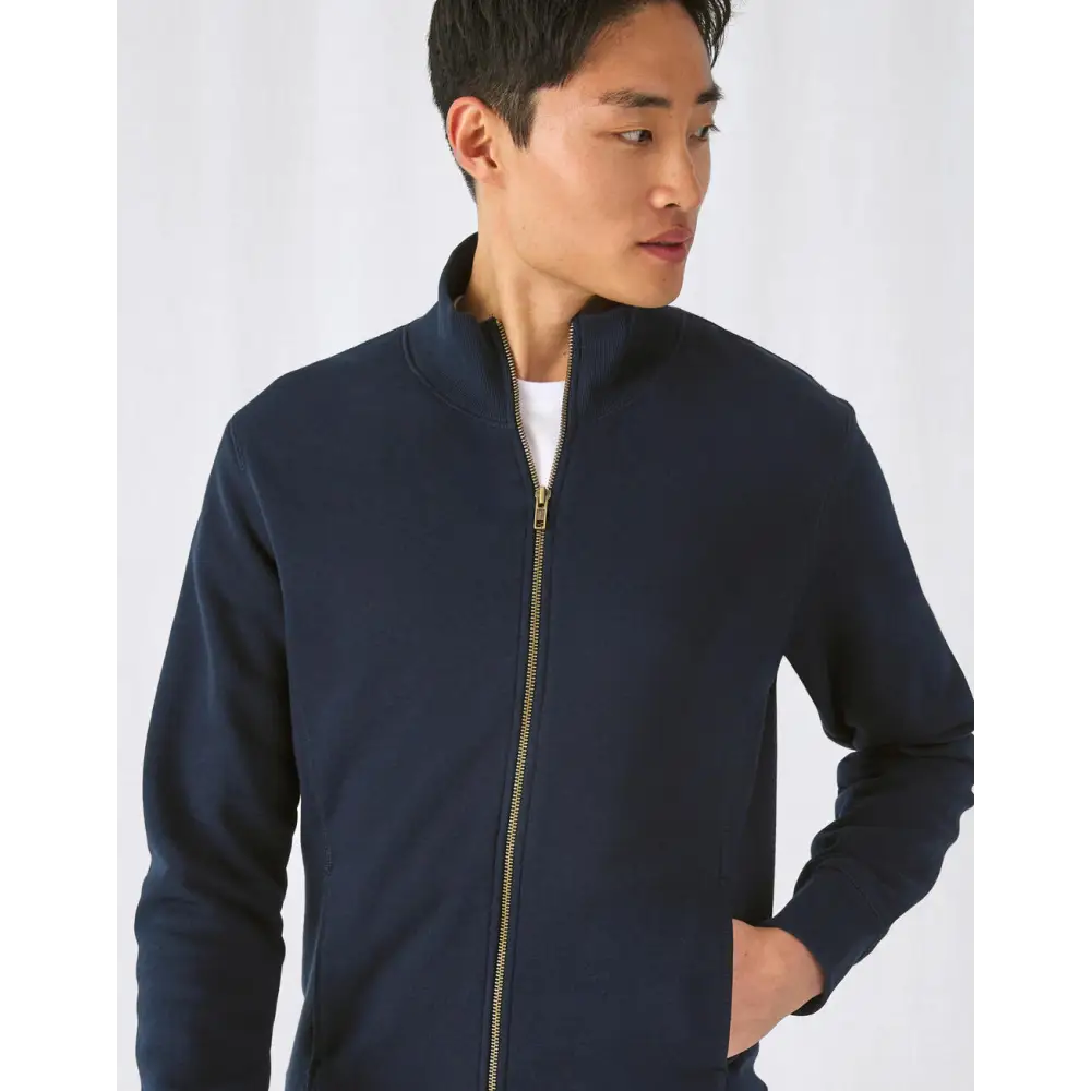 B&C Spider/men Sweat Jacket - Black / S