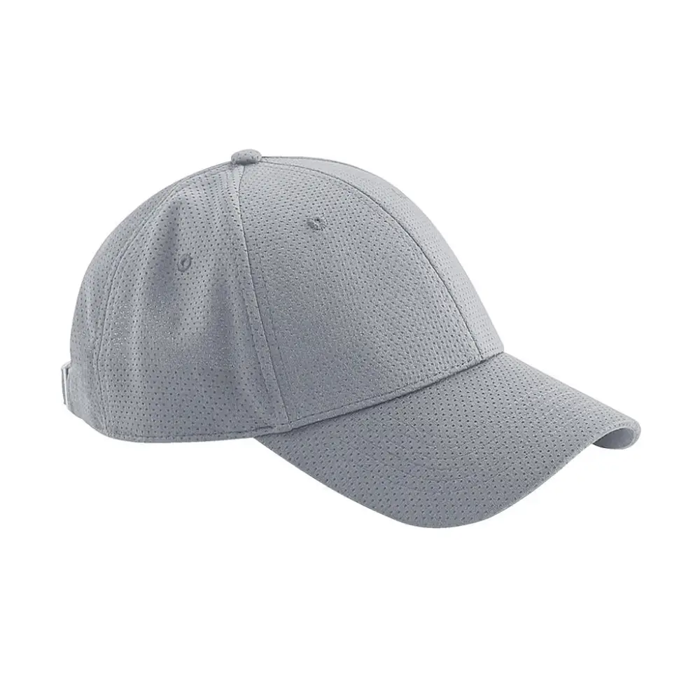 Beechfield Air Mesh 6 Panel Cap - Light Grey