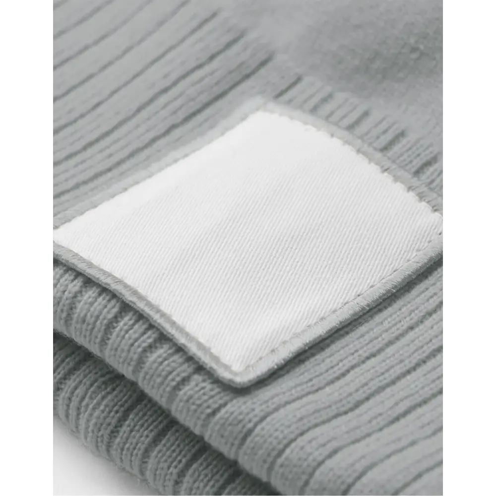 Beechfield Appliqué Patch Pom Beanie