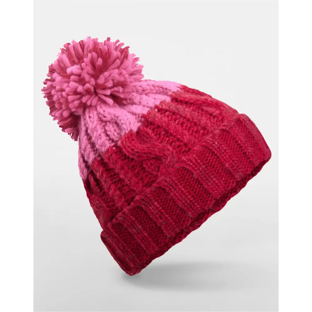 Beechfield Apres Beanie - Classic Red/True Pink