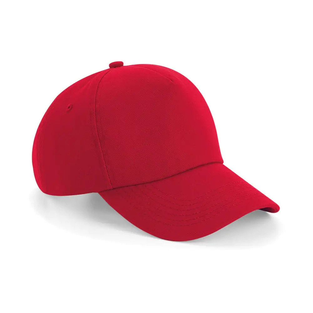 Beechfield Authentic 5 Panel Cap - Classic Red