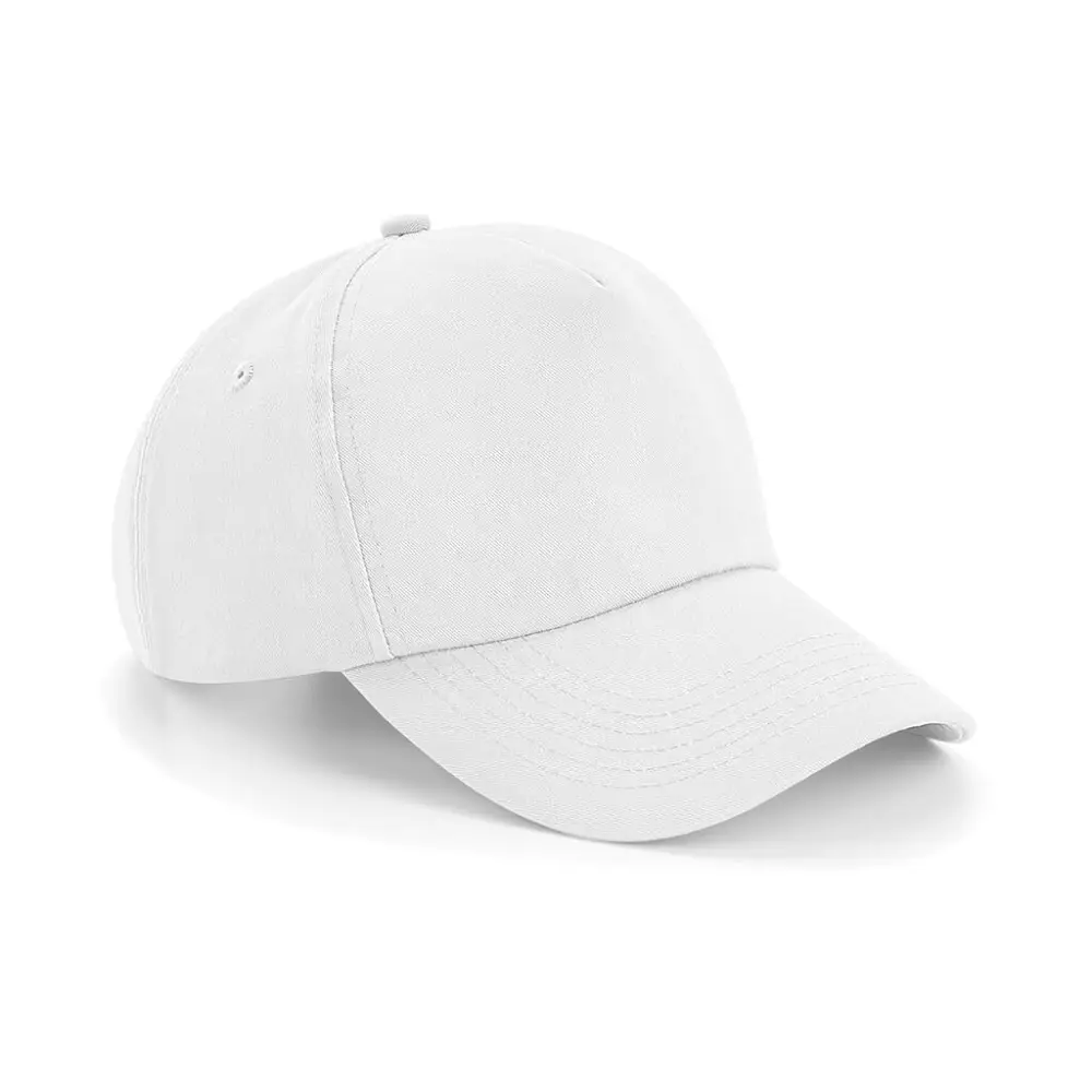 Beechfield Authentic 5 Panel Cap - White