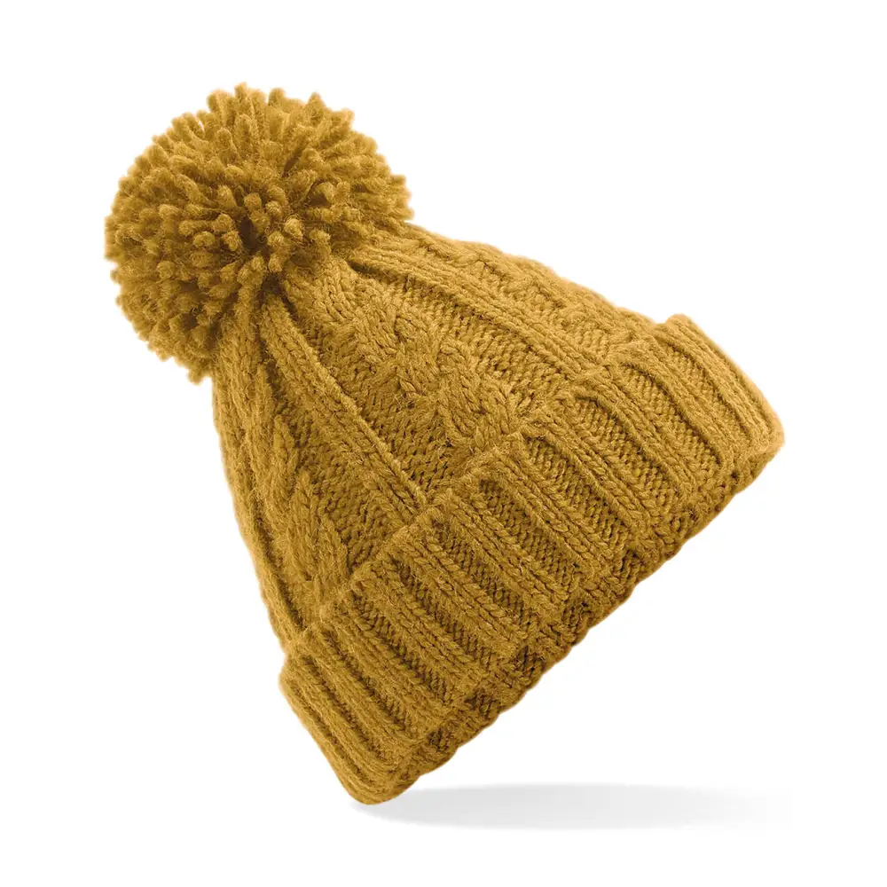 Beechfield Cable Knit Melange Beanie