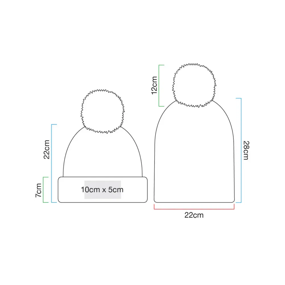 Beechfield Cable Knit Melange Beanie