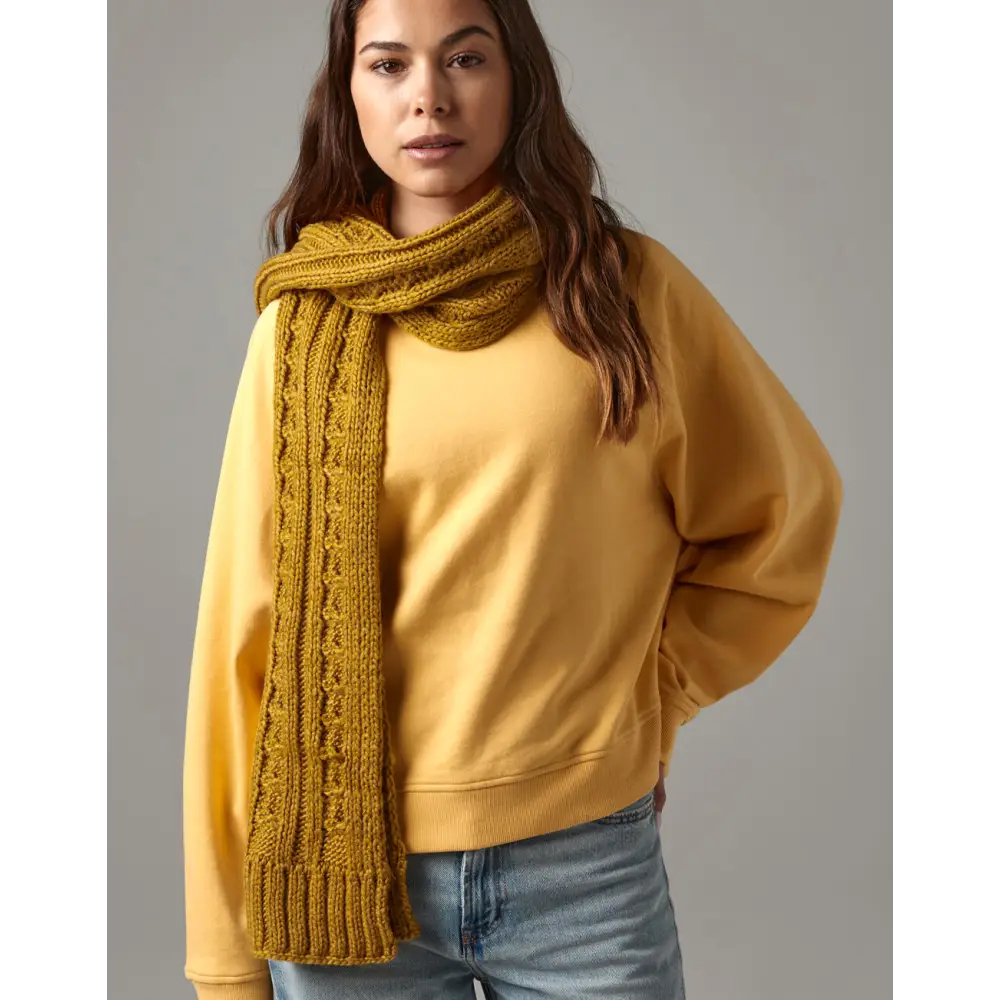 Beechfield Cable Knit Melange Scarf