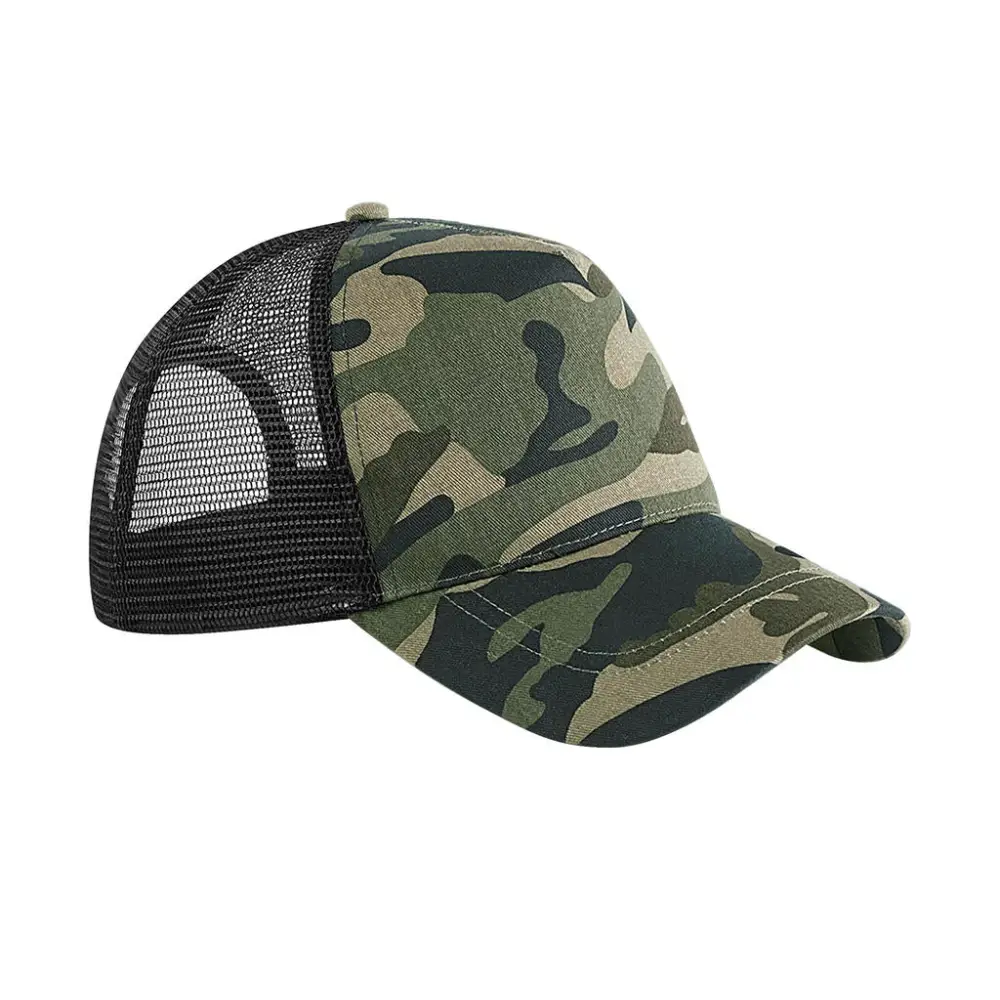 Beechfield Camo Snapback Trucker - Jungle Camo