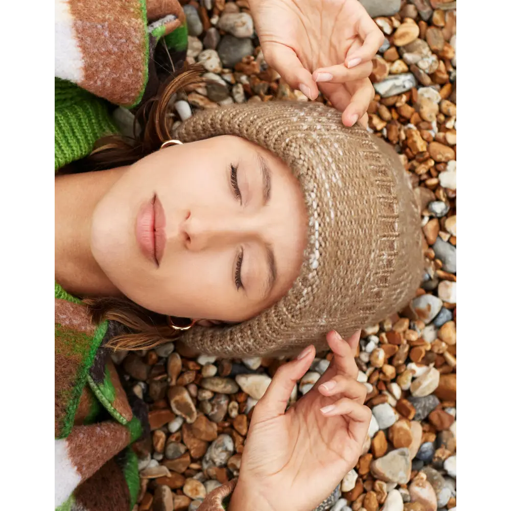 Beechfield Chunky Knitted Patch Beanie