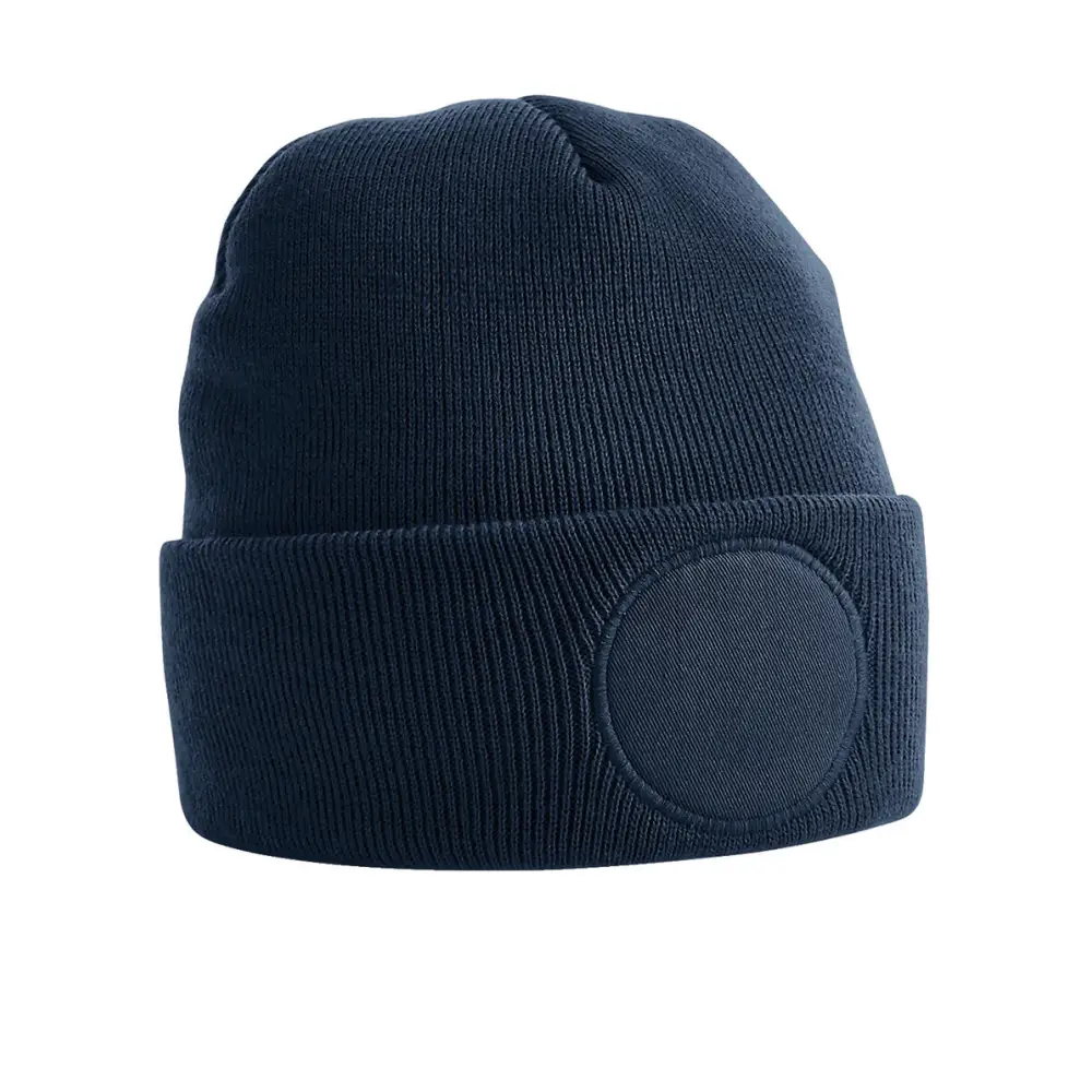 Beechfield Circular Patch Beanie - French Navy