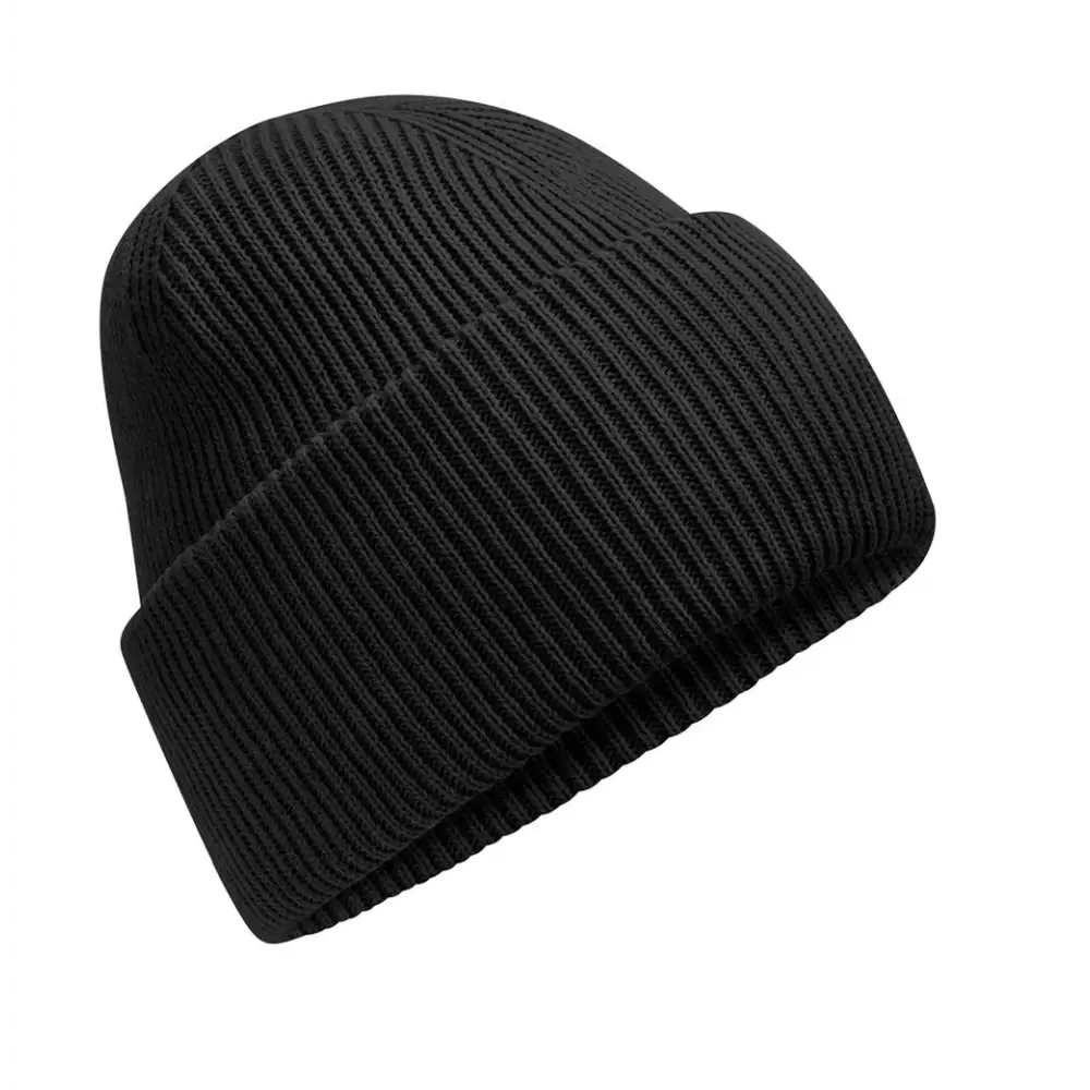 Beechfield Classic Engineered Deep Cuffed Beanie - Black