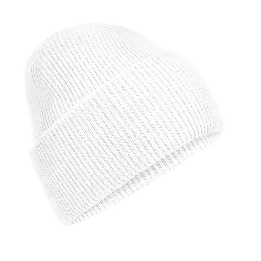 Beechfield Classic Engineered Deep Cuffed Beanie - White