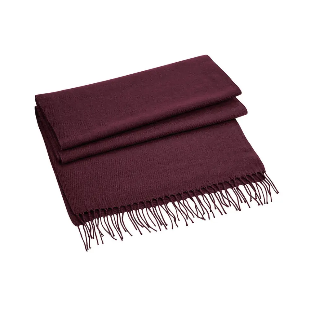 Beechfield Classic Woven Scarf - Burgundy
