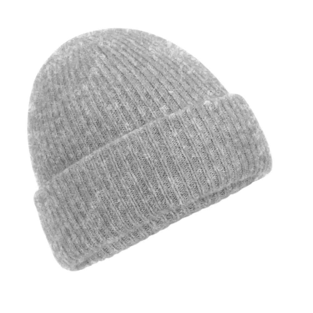 Beechfield Cosy Ribbed Beanie - Grey Marl