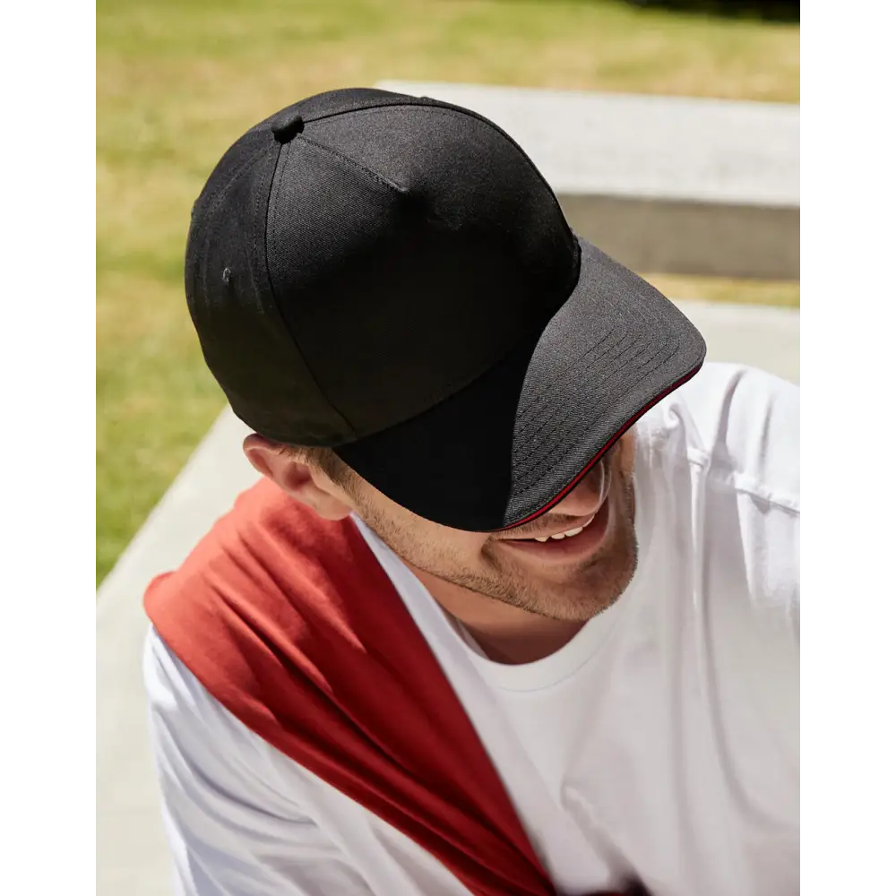 Beechfield EarthAware® Clas. Org. Cotton 5 Panel Sandwich Peak