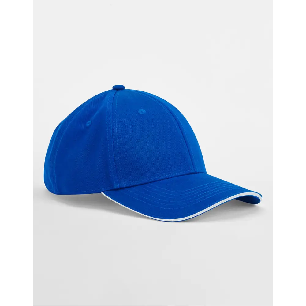 Beechfield EarthAware® Clas. Org. Cotton 6 Panel Sandwich P. - Bright Royal/White
