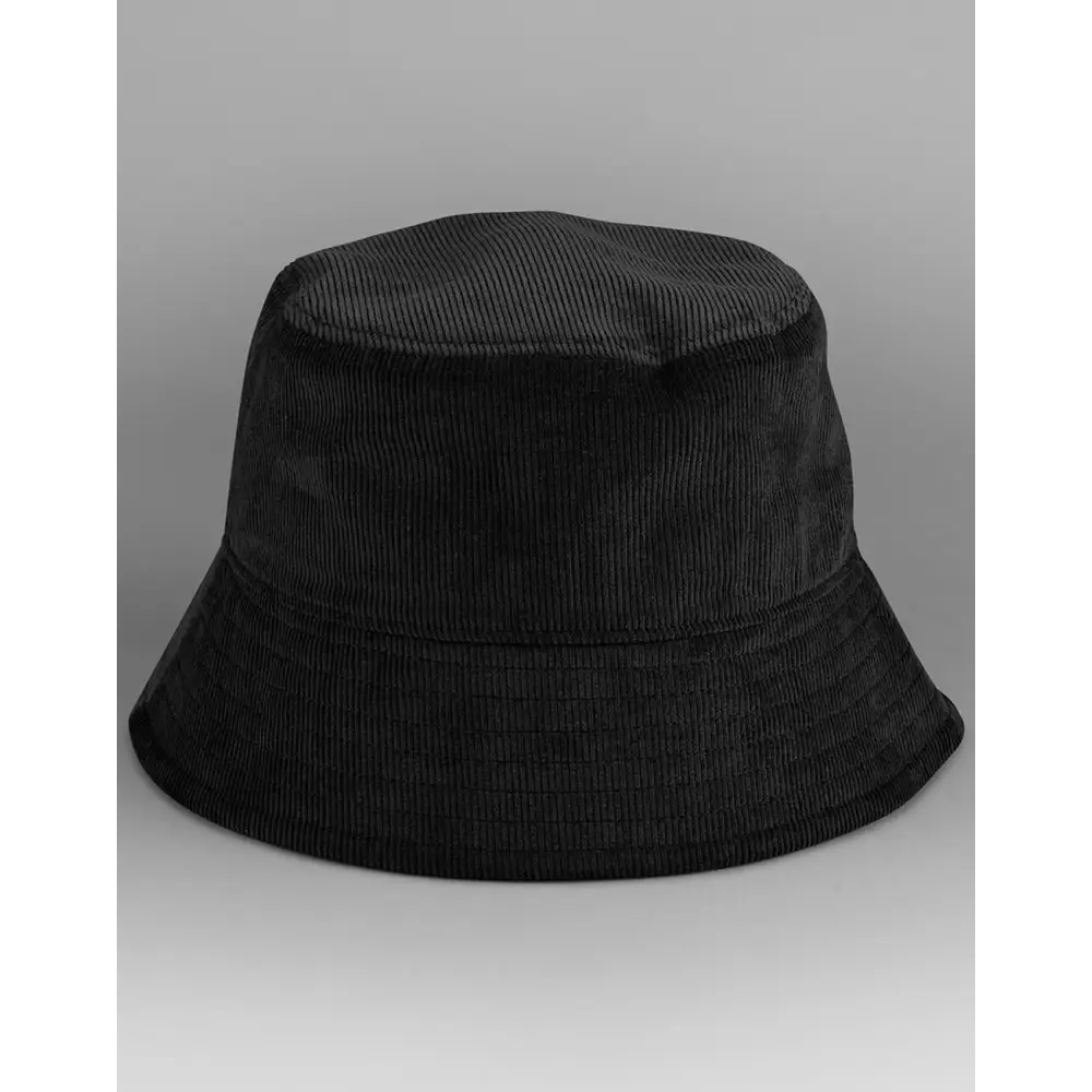 Beechfield EarthAware® Organic Cord Bucket Hat - Black / S/M