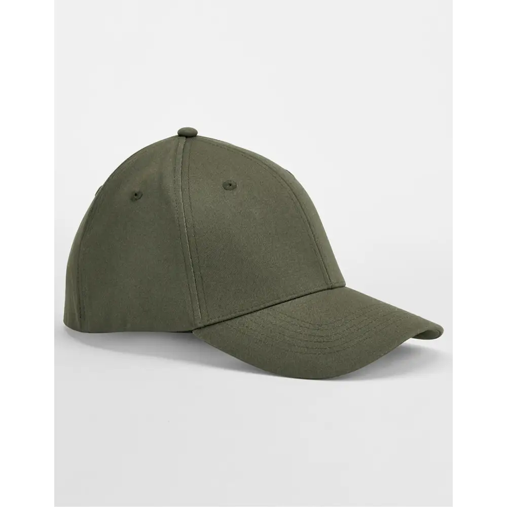 Beechfield EarthAware® Organic Cotton Stretch-Fit Cap - Olive Green / S/M