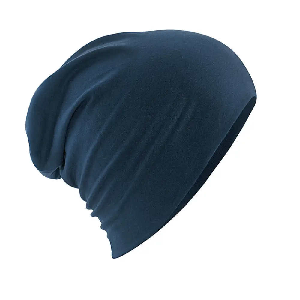 Beechfield Hemsedal Cotton Slouch Beanie - French Navy