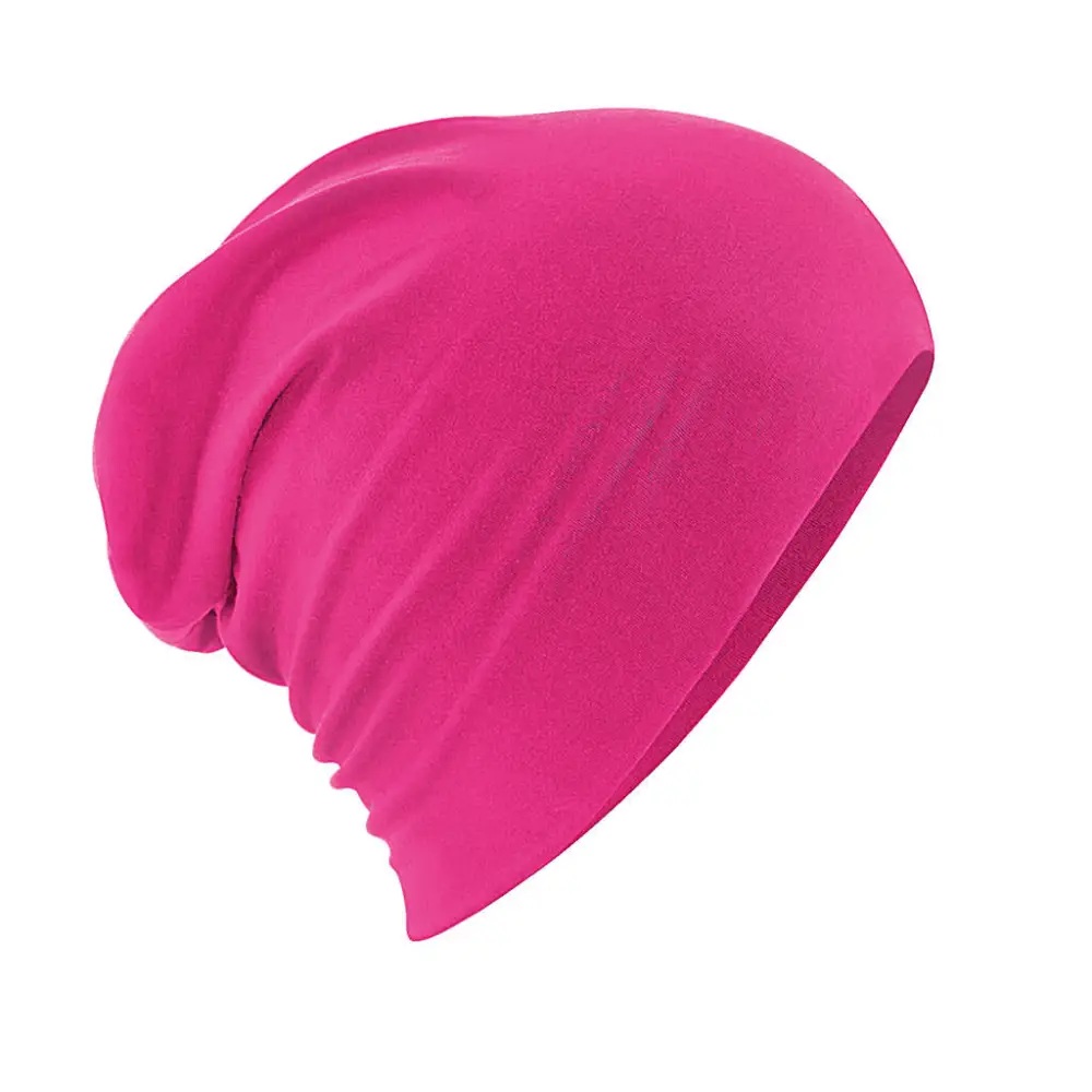 Beechfield Hemsedal Cotton Slouch Beanie - Fuchsia