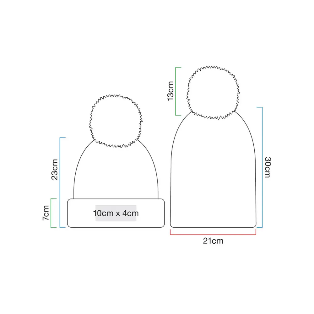 Beechfield Hygge Striped Beanie